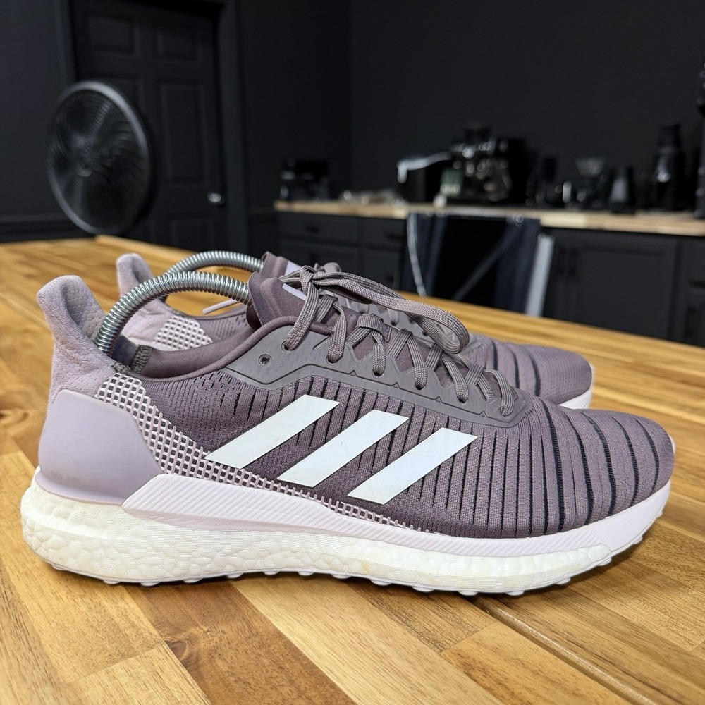 Adidas Solar Glide Boost Womens Size 11 Purple Athletic Running Shoes Sneakers